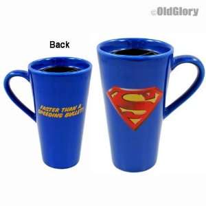  Superman   Speeding Bullet 14 Oz Travel Mug: Home 