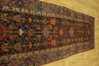 Oversized Tribal Antique Runner 3X14 Hamedan Persian Rug Area Oriental 