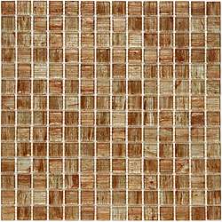   in Tan Gold Translucent Glass Mosaic Tile (Case of 13)  Overstock