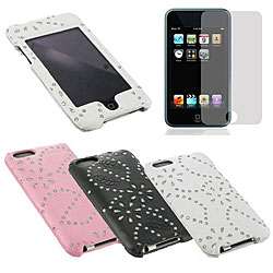 Apple iPod Touch 2nd and 3rd Gen Leather and Glitter Case   
