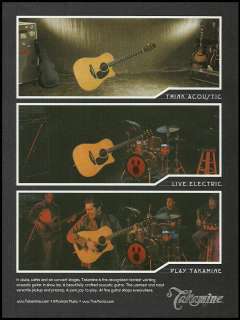 THE 2007 TAKAMINE ACOUSTIC   ELECTRIC GUITARS AD 8X11 GUITAR 