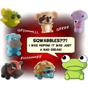 com BARNYARD MANIA   Complete Set of 5 SUPER RARE SQWABBLES Squishies 