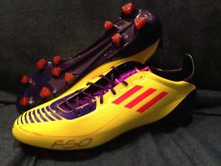 adidas F50 adizero Synthetic TRX FG Yellow/Purple/Red Mens Cleats $ 