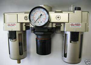 Air Filter Regulator Lubricator 3 pcs FRL 4500L/min  
