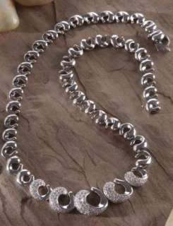 Beautiful alternative metal and diamond necklace