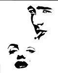 James Dean & Marilyn Monroe Airbrush Stencil,Template  