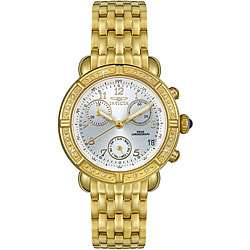 Invicta Angel Womens Goldtone Chronograph Diamond Watch  Overstock 