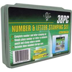 Number and Letter 38 piece Metal Stamping Set  Overstock