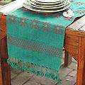   Fragrant Root Blue Paradise Table Runner (Indonesia)  Overstock