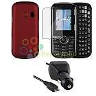   Hard Cover Case Skin+DC Charger+Protector for LG VN250 Verizon Cosmos