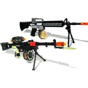  Toy Gun Electronic 2 Gun Commando Recon Set Sports 