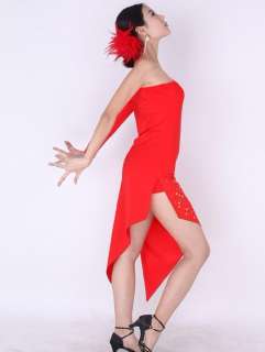 NEW Latin salsa tango Ballroom Dance Dress #D022 Red  