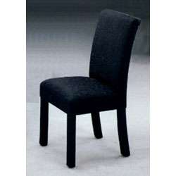 Rolled Back Black Parson Chairs (Set of 2)  