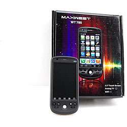 Maxwest WT780 Unlocked GSM Black Cell Phone  Overstock