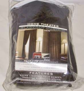   Mills Velvet Home Theater Blackout Curtain 40 x 84 ( Open Package