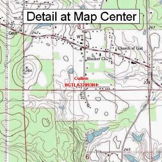  USGS Topographic Quadrangle Map   Cullen, Louisiana 