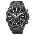 Citizen Mens Eco Drive Black Stainless Steel Watch 
