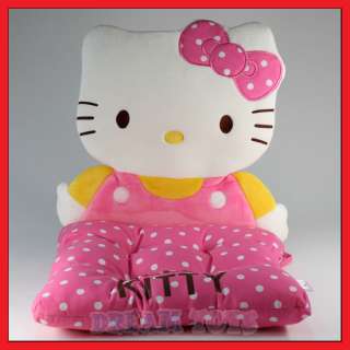 Sanrio Hello Kitty Pink Polka Dot Desk Chair Cushion   Back Cushion 
