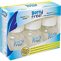 Born Free Wide Neck 5 ounce Glass Bottles (Pack of 3)  