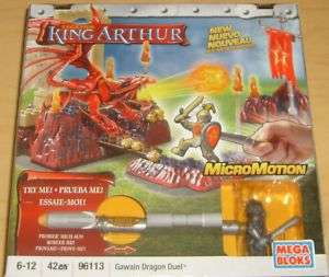 Mega Bloks King Arthur Gawain Dragon Duel 96113 New Blocks  