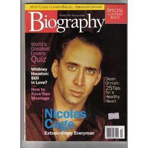 Biography Magazine (Bigraphy Magazine_February 1999 Nicholas Cage 