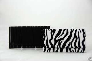 Womens Zebra Print Checkbook Wallet: 2 Colors NEW  
