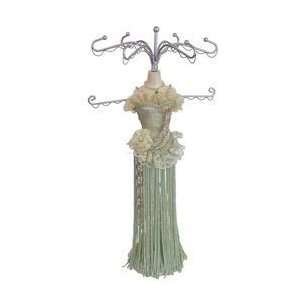 Lime Victorian Dress Mannequin Jewelry Organizer:  Home 