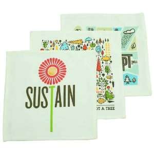    PeopleTowels 3 Pack 3 Ways to Save the Earth Towel
