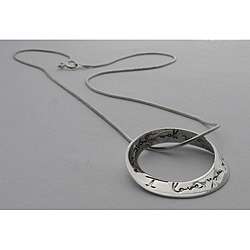 Sterling Silver I Love You More Mobius Necklace (Thailand 