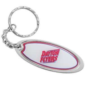 Dayton Flyers Domed Oval Keychain 