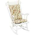 Cotton Rose Floral Standard 2 piece Rocking Chair Cushion Set 