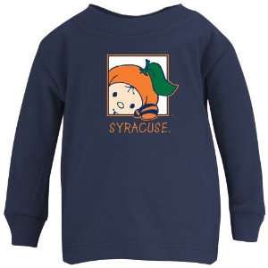  Syracuse Orange Navy Infant Mascot Long Sleeve T shirt 