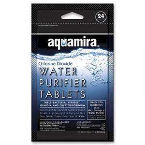  Aquamira H20 Purifier Tablets, 24 Pack