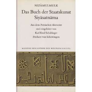   Bibliothek der Welgeschichte) (9783717580980) Nizam al Mulk Books