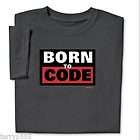 BNWT Born to Code Programmers Adult T shirt for favorite techie will 