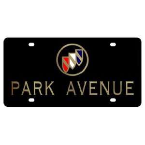  Buick Park Avenue License Plate on Black Steel: Automotive
