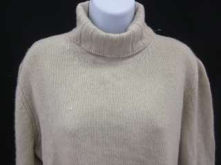 LAMBERTO LOSANI Cashmere Sage Turtleneck Sweater Sz 12  