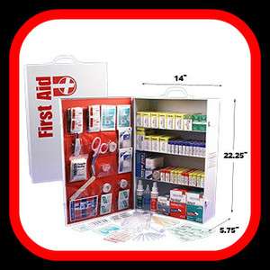 First Aid Cabinet 4 Shelf Emergency Survival Kit 1322pc  