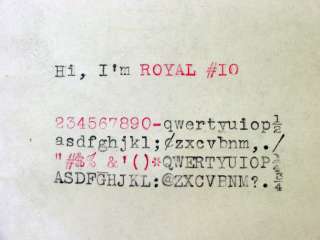Vintage 1927 Royal No.10 with Single Glass Panel Typewriter ORIGINAL 