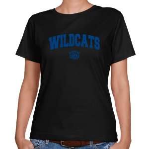  NCAA Villanova Wildcats Ladies Black Logo Arch Classic Fit 