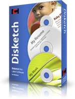 Disketch Pro CD DVD Disc Label Software from NCH  