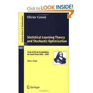  Statistical Learning Theory and Stochastic Optimization 