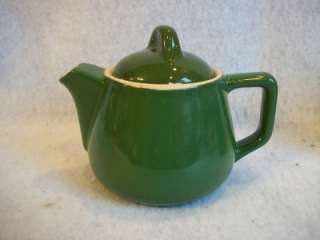 Hall Pottery Green Round Small Teapot  