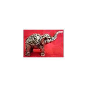  Bronze Color Trunk Up Elephant Statues 