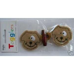   Frog Frogs Closure Brown Puppy Dog 4.5 Inch Arts, Crafts & Sewing