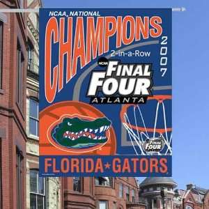   Basketball National Champions Two in a Row 27x37 Vertical Banner