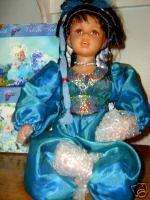 TUSS PORCELAIN DOLL NAMED PEARL   AFRICAN AMERICAN INDIAN  