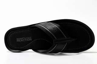   Cole Mens Flip Flops Out Shine 2D Black Sandals RM791592D  