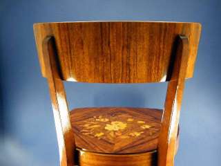   Design Italian Wood Inlay Inlaid Multi Game Table 4 Chairs  