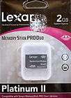 LEXAR 2 GB MEMORY STICK PRO DUO PLATINUM II FOR SONY DEVICES